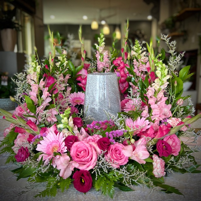 Pink Garden Urn Ring