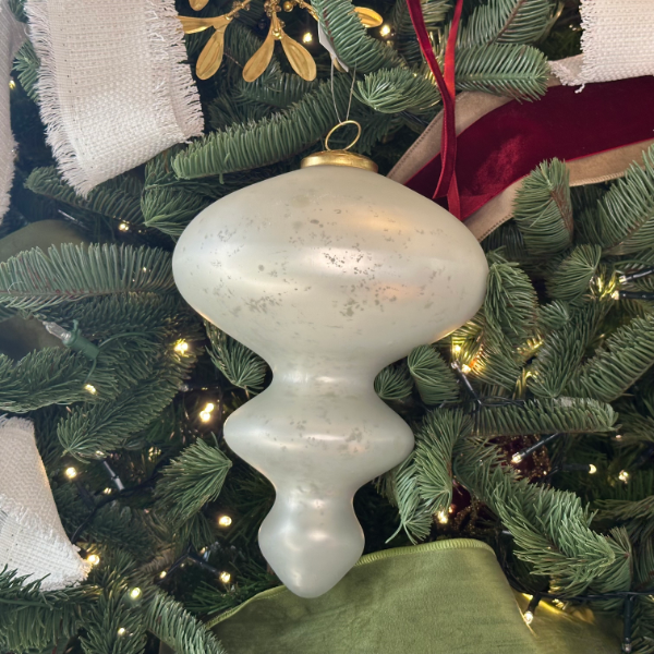 Finial Ornament - White